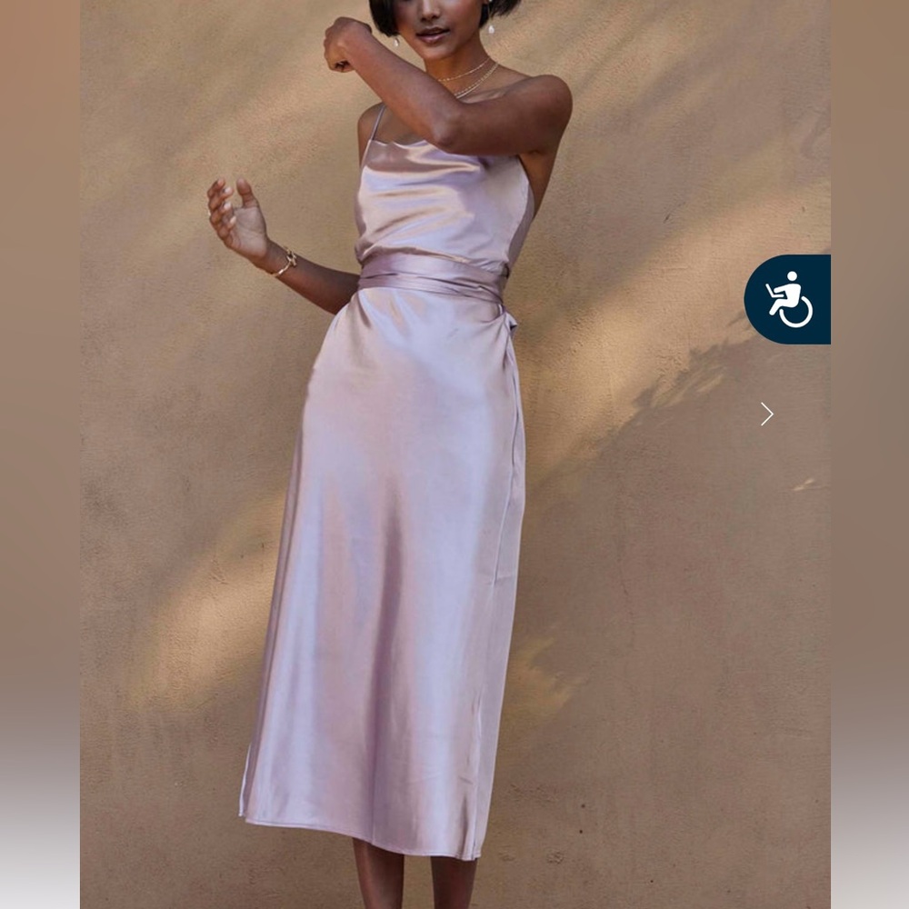 Grace Loves Lace Satin Backless Dress